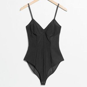 & Other Stories Synthetic Mesh Bodysuit